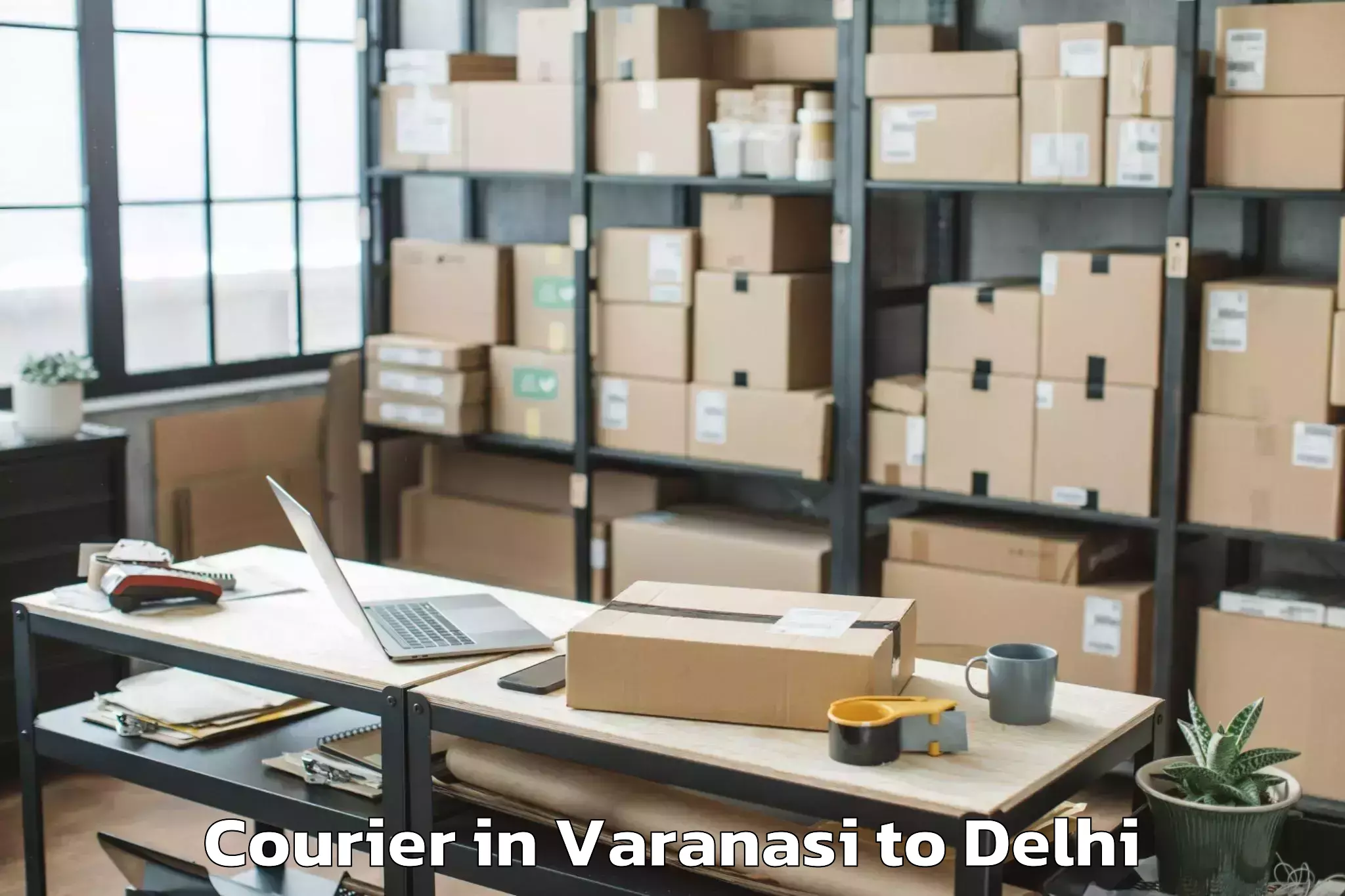 Leading Varanasi to Sansad Marg Courier Provider